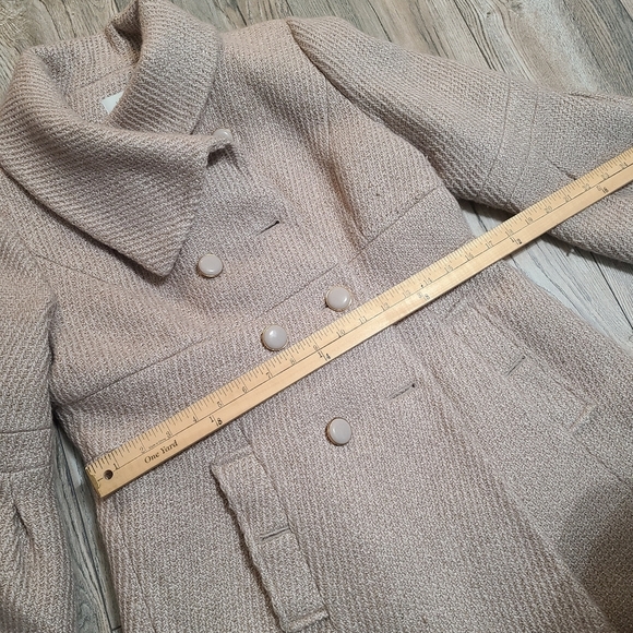 Gold Shimmer Pea Coat - Picture 6 of 9